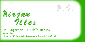 mirjam illes business card